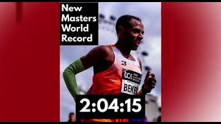 Kenenisa Bekele Astonishing Run in 2024 TCS London Marathon With A New Masters Record 20415 [upl. by Gabe]