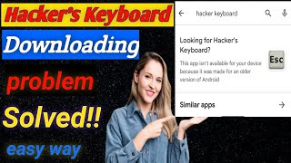 Download hackers keyboard on Android 2024🔥। Problem Solved [upl. by Kinnard]