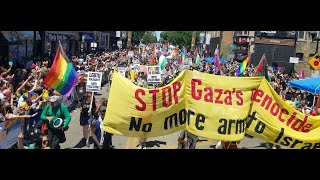 FREEPalestine  Chicago Pride  unedited clip 2 [upl. by Merritt619]