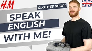 British English Speaking Practice Clothes Shop  British Accent Training [upl. by Shiller]