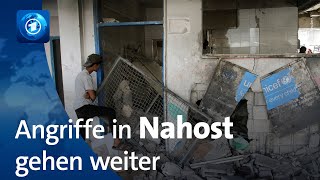 Angriffe in Nahost gehen unvermindert weiter [upl. by Boyer339]