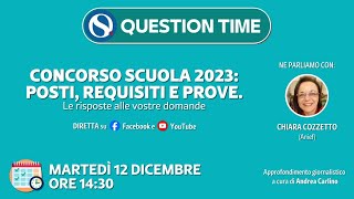 Concorso scuola 2023 bandi pubblicati prove requisiti e posti [upl. by Mariquilla]