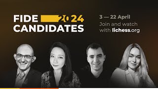 FIDE Candidates 2024 R1 w IreneSukandar ericrosen SiliconRoadChess   Watch with lichessorg [upl. by Celik157]