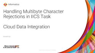 Handling Multibyte Character Rejections in IICS Task [upl. by Ardnic]