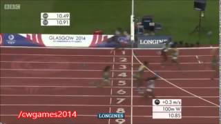 Womens 100m Final  Commonwealth Games 2014 [upl. by Polky57]