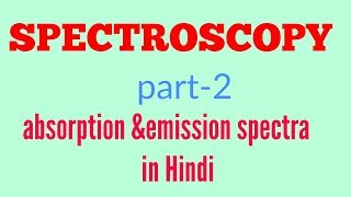 Absorption and emission spectra in Hindi [upl. by Atrebor]