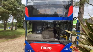 Morebus 2008 Scania N230UD OMNICity HF58 GZJ on the 35 to Wareham Forest [upl. by Uolyram]