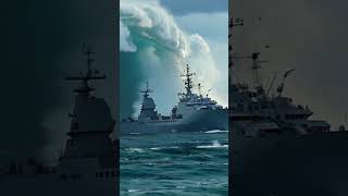 Is This the Biggest Wave Ever to Hit a Navy Ship scaryocean giantwaves ships [upl. by Fishbein]