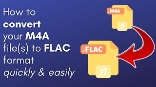 How to Convert your M4A files to FLAC format for free PC amp Mac users [upl. by Sigfrid409]