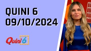 Quini 6 en vivo 9102024  Resultados del sorteo quini 6 del Miércoles 9 de Octubre del 2024 [upl. by Aitnahs]