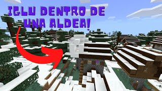 SEMILLA DE ALDEA EN LA NIEVE  IGLÚ  Review de seed  Minecraft Bedrock 116117 [upl. by Neirad]