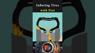 Inflating Tires with Fire funfacts science knowledge physics mechanic [upl. by Leiso]