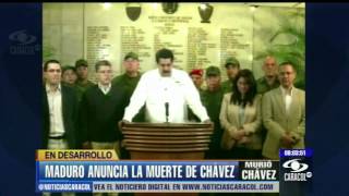 Así se anunció la muerte de Hugo Chávez  5 de marzo de 2013 [upl. by Leach158]