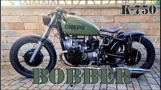 DNEPR K750 complete build I before and after I bobber I Ural I custom bike [upl. by Halden901]