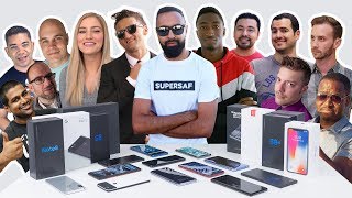 Which SMARTPHONES Do We Use 2017 YOUTUBER Edition with Casey Neistat MKBHD iJustine  More [upl. by Nnalyrehs]