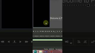 How to add scrolling text effect in VSDC  protechnix vsdc videoediting [upl. by Meehyr]