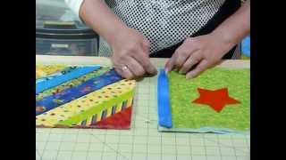 How to join up Quilt as you Go blocks and borders  Quilting Tips amp Techniques 074 [upl. by Ttayw]