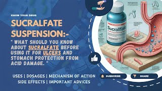 Sucralfate Suspension Uses Dosage Side Effects amp Expert Tips for Ulcer Relief  MediInsights [upl. by Knighton426]