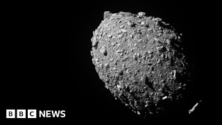 Nasa Dart spacecraft successfully smashes into asteroid  BBC News [upl. by Niak188]