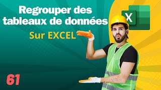 Regrouper des tableaux de données sur excel ✅ Comment fonctionne excel n°61 [upl. by Shayna]