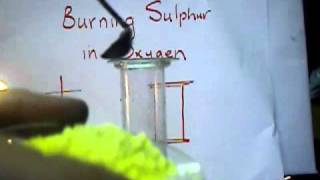 Y10 Oxides  Burning Sulphur in Oxygen [upl. by Ruprecht]