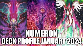 NUMERON DECK PROFILE JANUARY 2024 YUGIOH [upl. by Llerruj910]