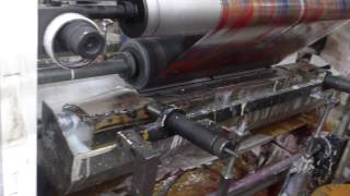 HIGH SPEED ROTOGRAVURE PRINTING MACHINE WITH ARC [upl. by Ailecra]