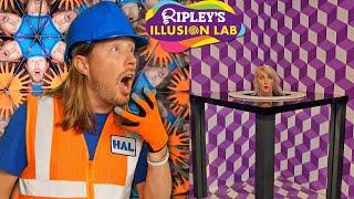 Handyman Hal visits Ripleys Illusion Lab  Cool Illusions  Awesome Kids show [upl. by Ynove]