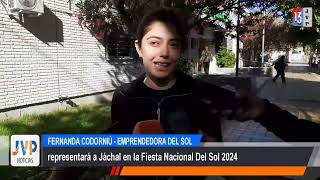 Fernanda Codorniú  Emprendedora del sol representará a Jáchal en la Fiesta Nacional Del Sol 2024 [upl. by Adialeda]