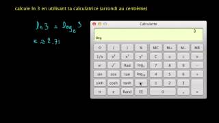 Exercice  logarithme népérien et calculatrice [upl. by Ailehc]