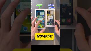 İphone 11 Vs iphone 12 Mini 🤯☠️ bootup test [upl. by Fachini]