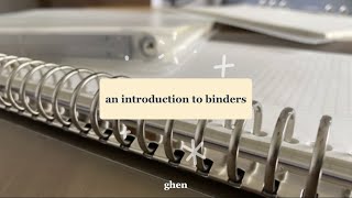 an introduction to binders [upl. by Annerol]