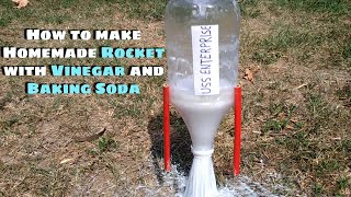 How to make Homemade Rocket with Vinegar and Baking Soda [upl. by Benisch]