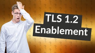 How do I enable TLS 12 in Chrome [upl. by Ellinad]