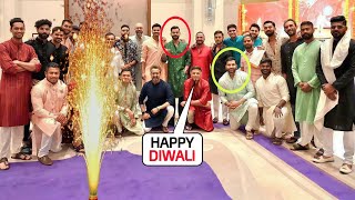 Virat Kohli Rohit Sharma amp all Team India players celebrating Diwali along with Family at Bengaluru [upl. by Assiram]