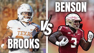 Trey Benson vs Jonathon Brooks  Dynasty Rookie Draft 2024 [upl. by Ettenrahc]