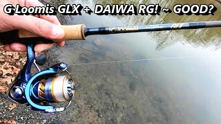 TESTED  G loomis GLX 721 6 SPINNING Rod  DAIWA RG BUDGET spinning reel  NOTHING [upl. by Catlin]