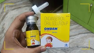 Ondem Syrup In Hindi  Ondansetron 2mg5ml Oral Solution IP Uses In Hindi [upl. by Nehttam974]