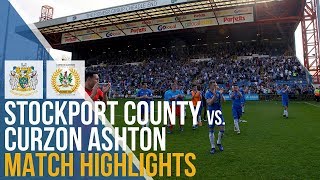 Stockport County Vs Curzon Ashton  Match Highlights  22042019 [upl. by Sexton654]