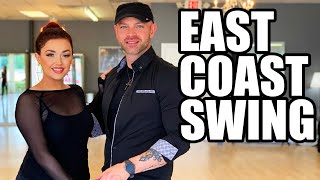 East Coast Swing Basic Steps  Beginner east coast swing [upl. by Yks]