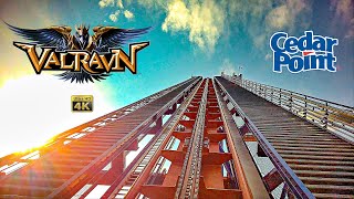 2024 Valravn Dive Roller Coaster On Ride Front Row 4k POV Cedar Point [upl. by Potter]