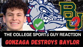 quotGonzaga can win a national championshipquot  Gonzaga DESTROYS Baylor Reaction [upl. by Ogilvy]