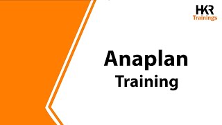 Anaplan Training Online  Anaplan Course  Anaplan Tutorial For Beginners  HKR Trainings [upl. by Iemaj]