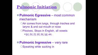 Pulmonic egressive and ingressive airstreams [upl. by Ilrahc]