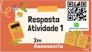 ATIVIDADE 1  ALGORITMOS E LÓGICA DE PROGRAMAÇÃO  542024 [upl. by Atsocal]