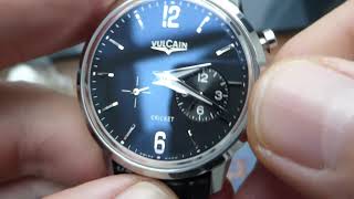 Vulcain Cricket 50s Presidents Watch Steel Wrist Alarm  Armbandwecker [upl. by Orelu]