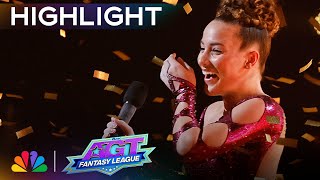 Golden Buzzer Sofie Dossis JAWDROPPING act wins over Heidi Klum  AGT Fantasy League 2024 [upl. by Noivert]