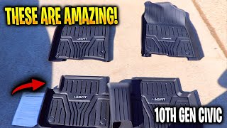 BEST Floor Mats for the 10th Gen Honda Civic Lasfit AllWeather Floor Mats [upl. by Htedirem656]