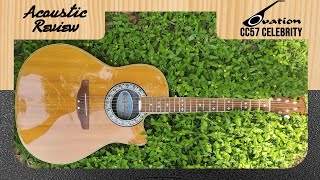 Acoustic Guitar Review Ovation CC57 Celebrity 1990 [upl. by Ecirtnom869]