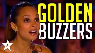 Judges GOLDEN BUZZERS  Alesha Dixons Top Moments On Britains Got Talent  Got Talent Global [upl. by Ahser]